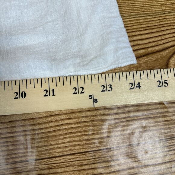 Embroidered Mexican Dress Girls White Flower Patterns 24” Length - Picture 10 of 16